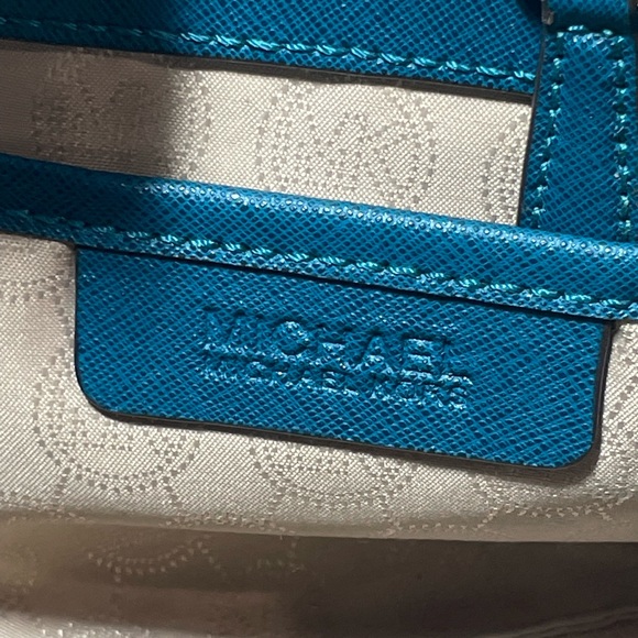 Michael Kors Leather Crossbody Bag - Teal/Blue/Turquoise - Picture 10 of 11